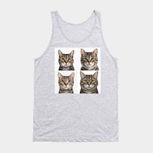 Tabby Cat Family Tank Top